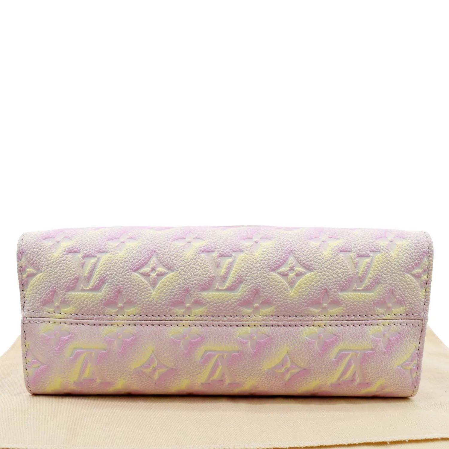 LOUIS VUITTON Stardust Onthego PM Monogram Empreinte Shoulder Bag Light Pink