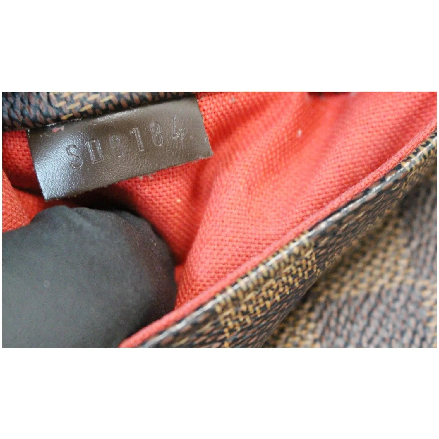 LOUIS VUITTON Totally MM Damier Ebene Shoulder Bag Brown