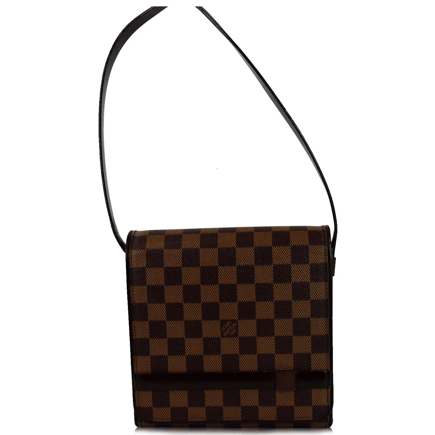 LOUIS VUITTON Tribeca Mini Damier Ebene Shoulder Bag Brown