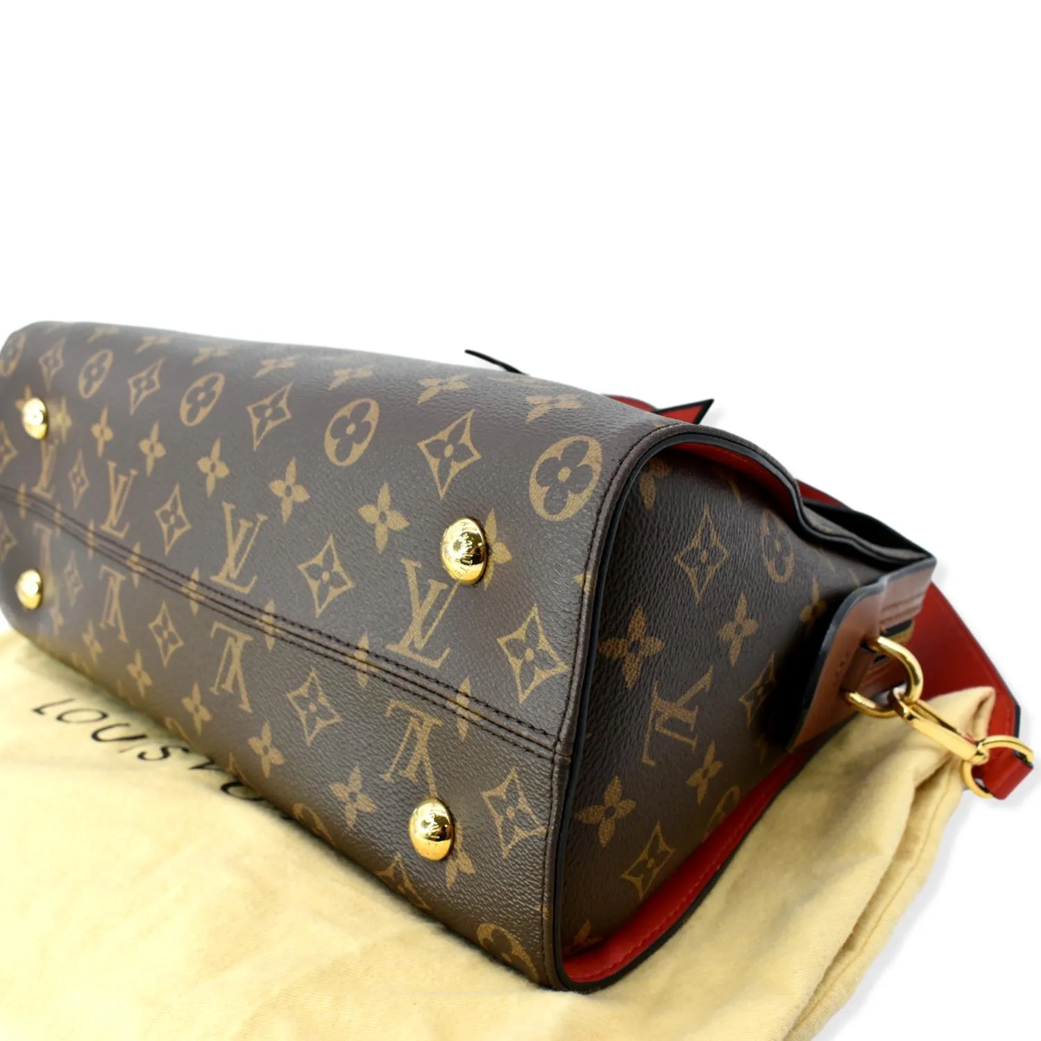LOUIS VUITTON  Tuileries Monogram Canvas Shoulder Bag Caramel