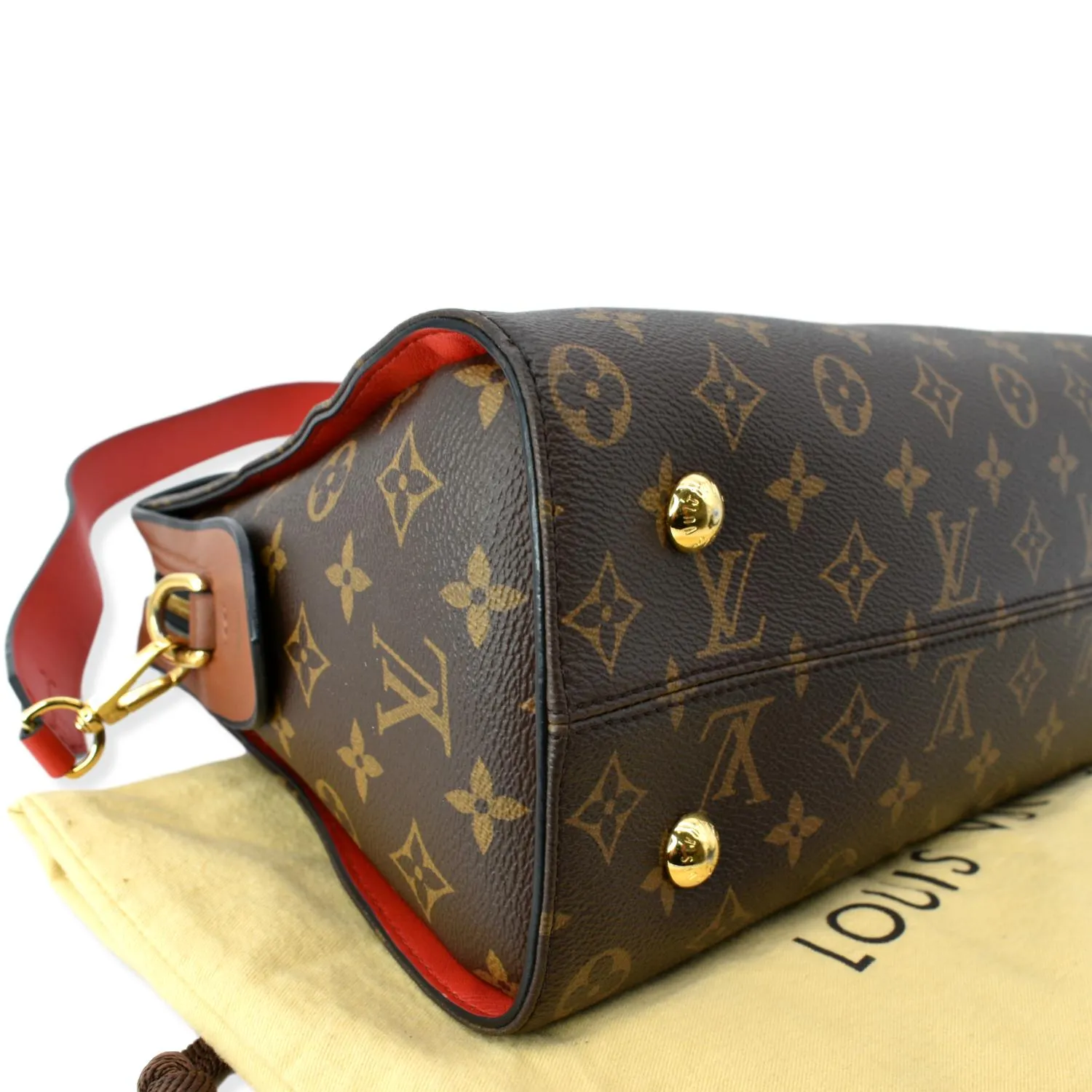 LOUIS VUITTON  Tuileries Monogram Canvas Shoulder Bag Caramel