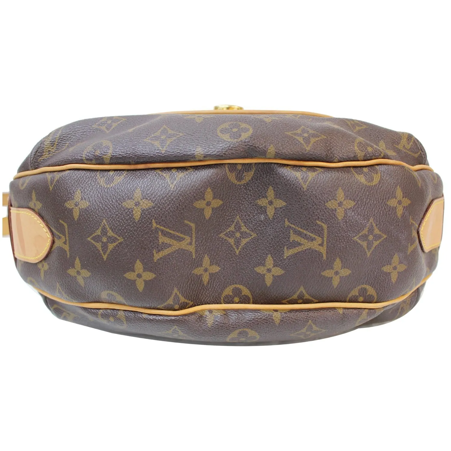 LOUIS VUITTON Tulum GM Monogram Canvas Shoulder Bag Brown