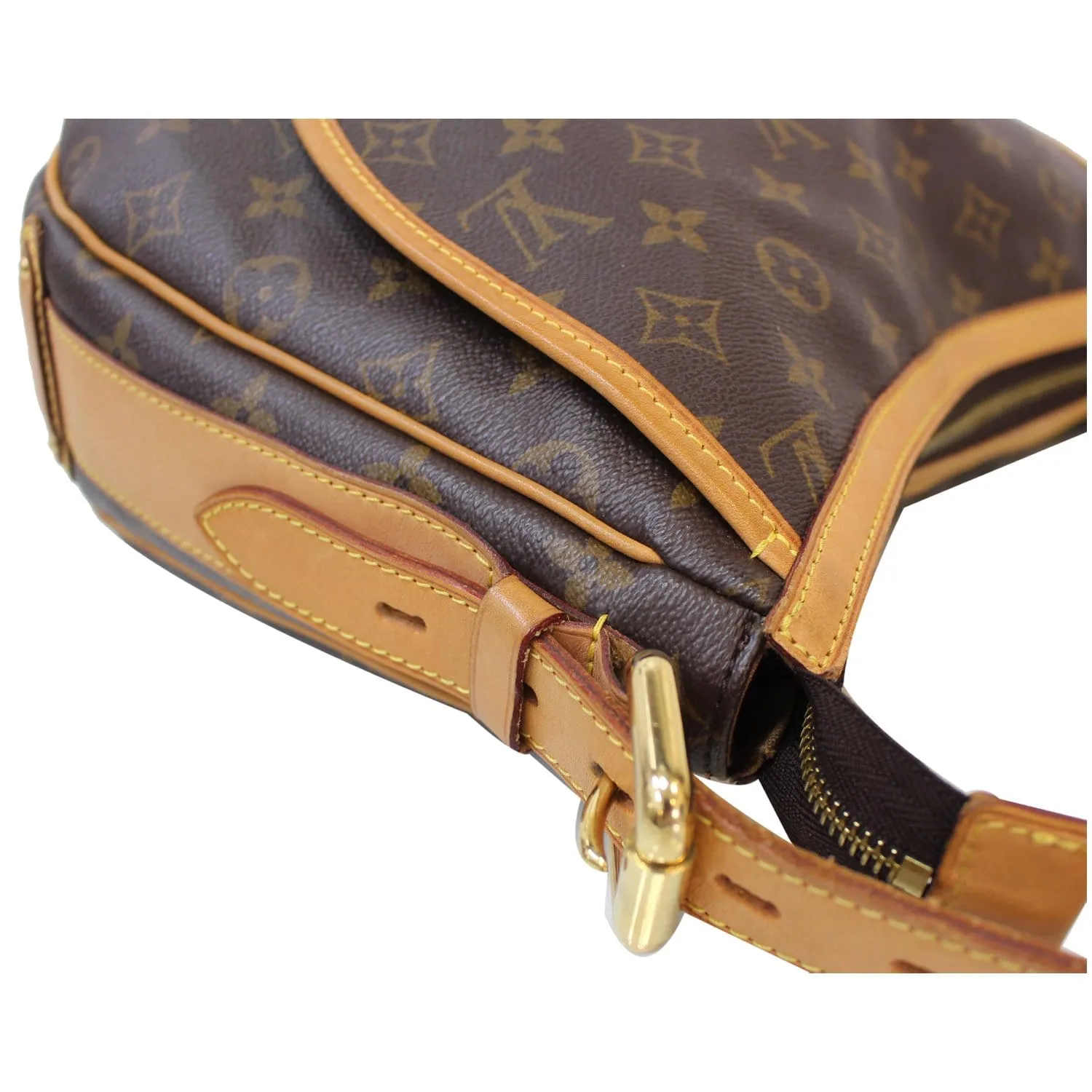 LOUIS VUITTON Tulum GM Monogram Canvas Shoulder Bag Brown