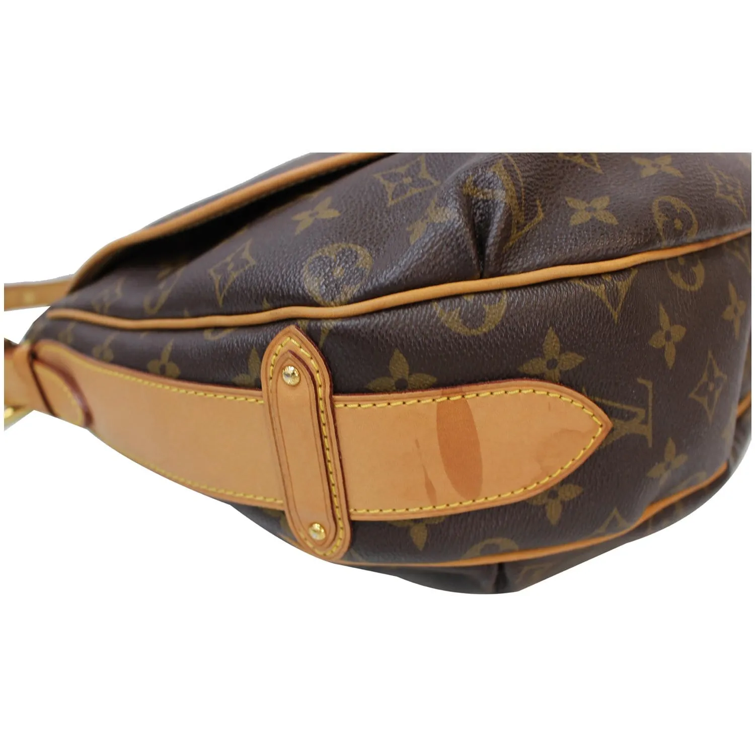 LOUIS VUITTON Tulum GM Monogram Canvas Shoulder Bag Brown