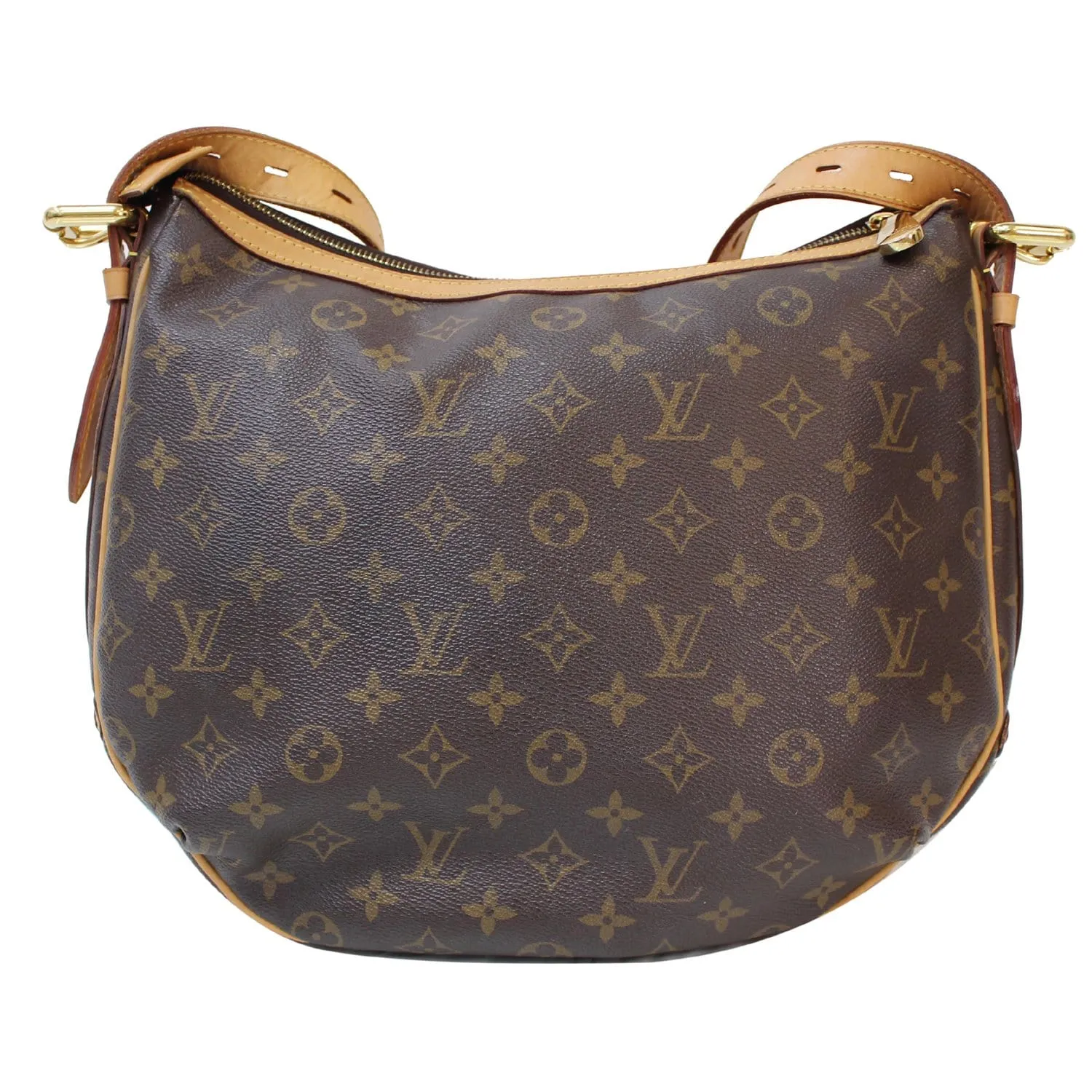 LOUIS VUITTON Tulum GM Monogram Canvas Shoulder Bag Brown