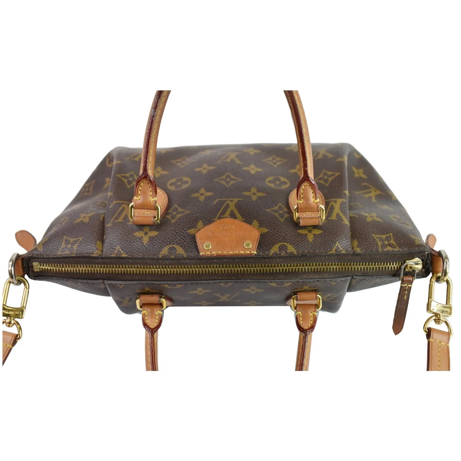 LOUIS VUITTON Turenne PM Monogram Canvas 2 Way Shoulder Bag Brown