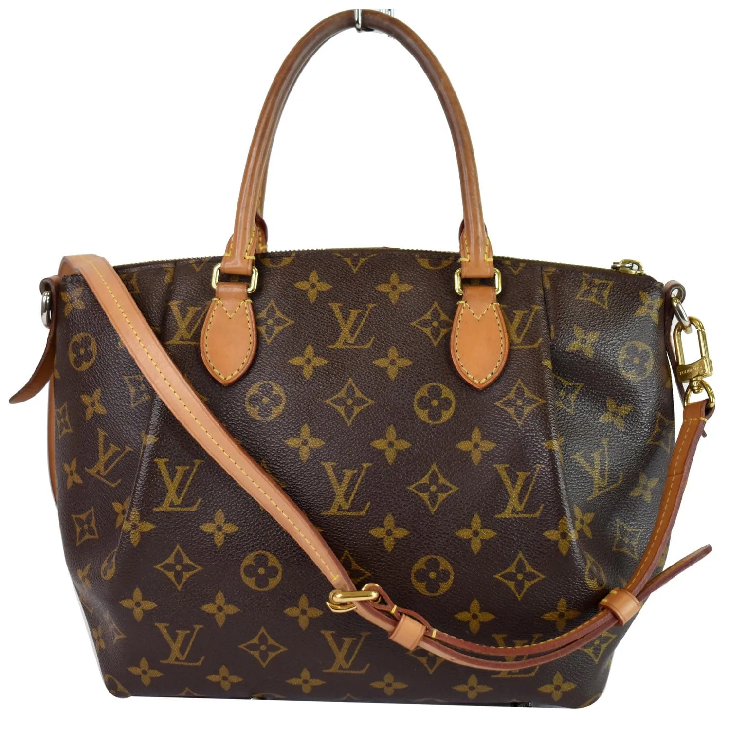 LOUIS VUITTON Turenne PM Monogram Canvas 2 Way Shoulder Bag Brown