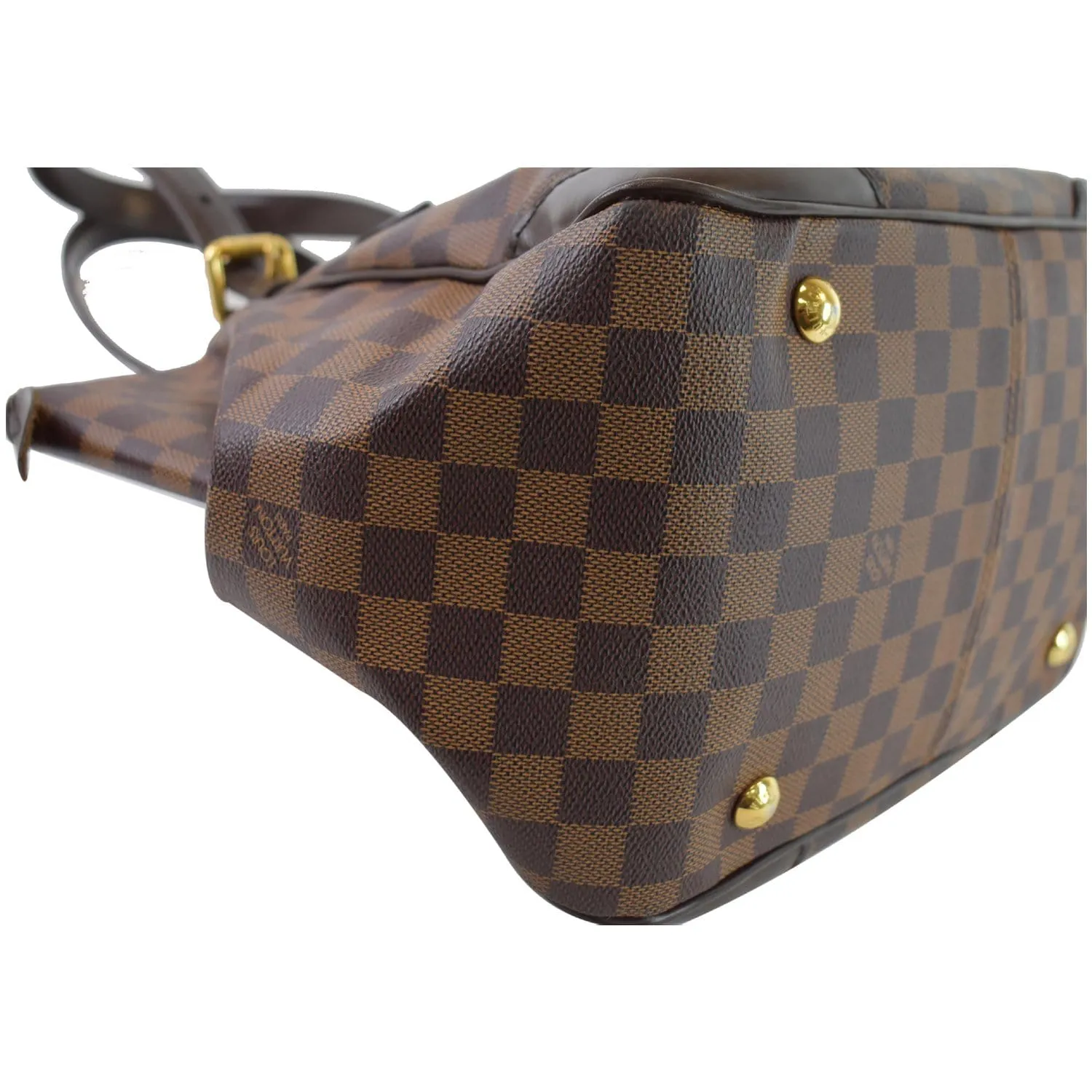 LOUIS VUITTON Verona MM Damier Ebene Shoulder Bag Brown
