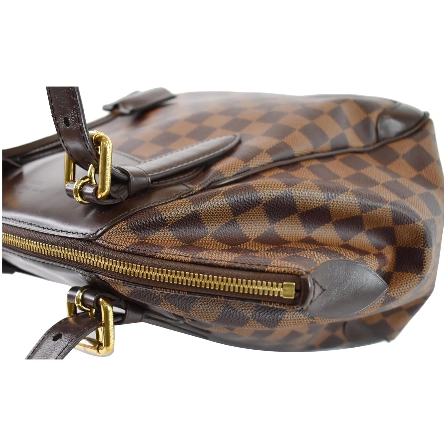 LOUIS VUITTON Verona MM Damier Ebene Shoulder Bag Brown
