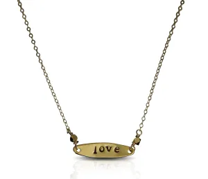 Love stamped neck