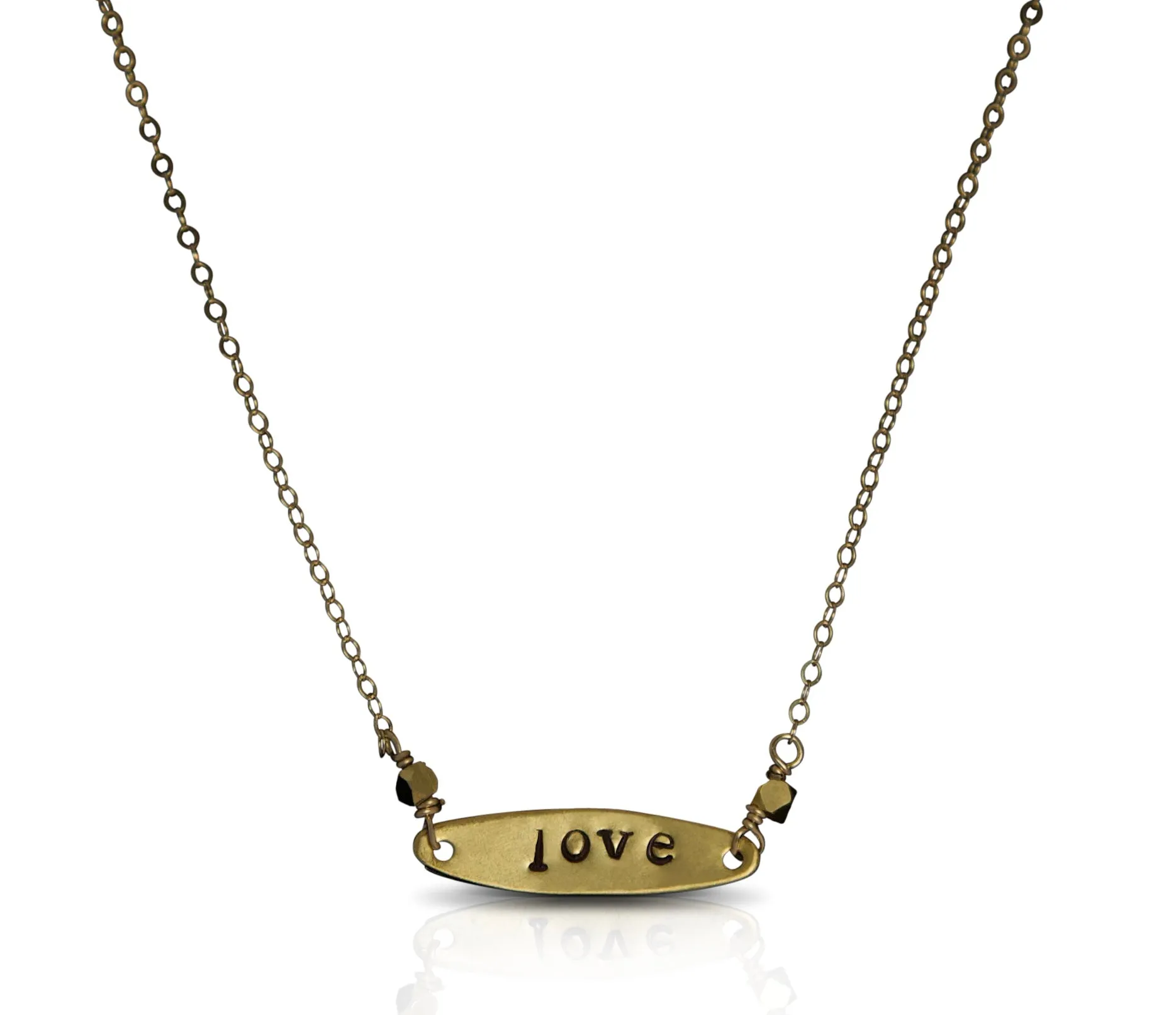 Love stamped neck