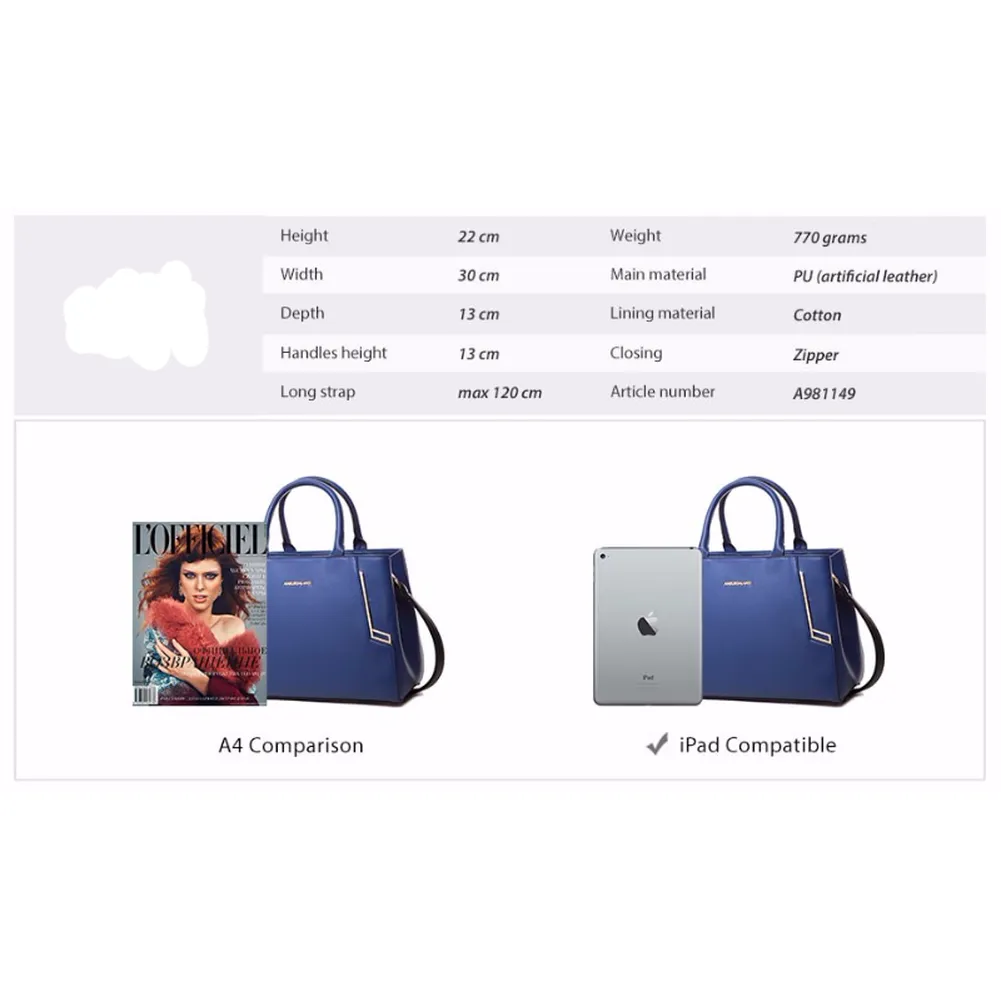<bold>Top-Handle / Tote Bag  <br>Vegan-Leather