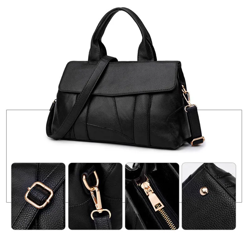 <bold>Tote / Crossbody Bag <br>Genuine-Leather