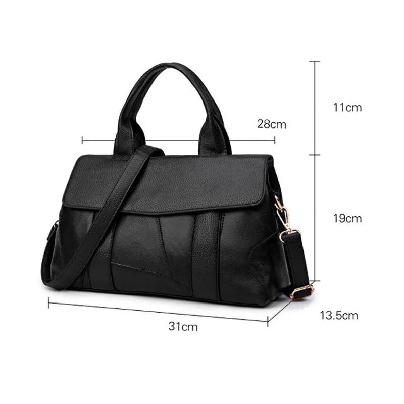 <bold>Tote / Crossbody Bag <br>Genuine-Leather