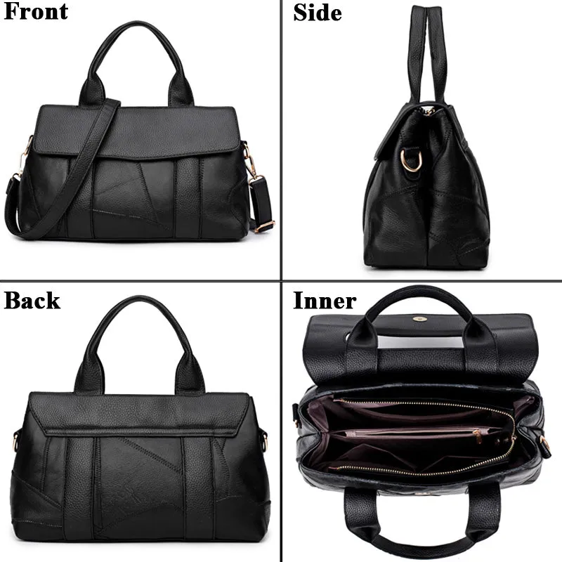 <bold>Tote / Crossbody Bag <br>Genuine-Leather