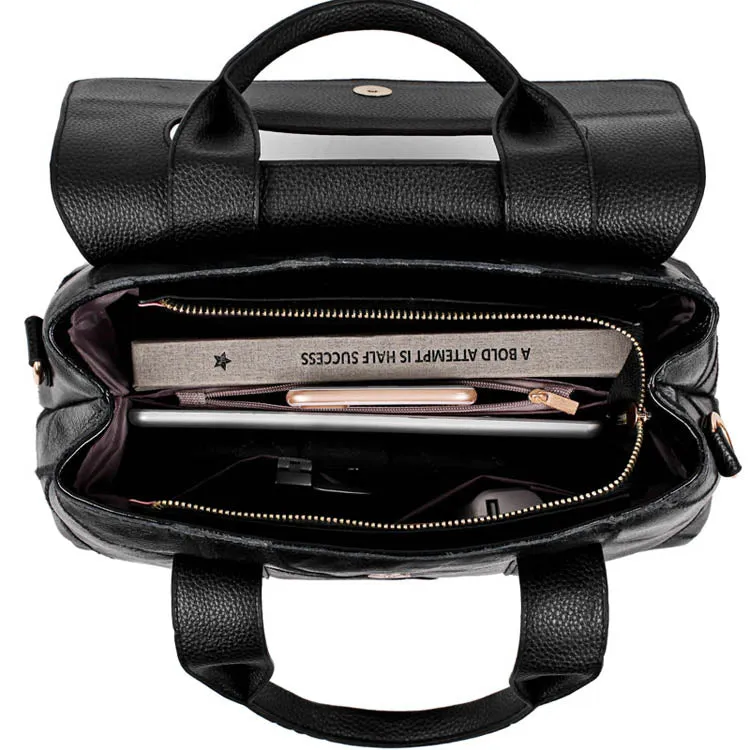 <bold>Tote / Crossbody Bag <br>Genuine-Leather