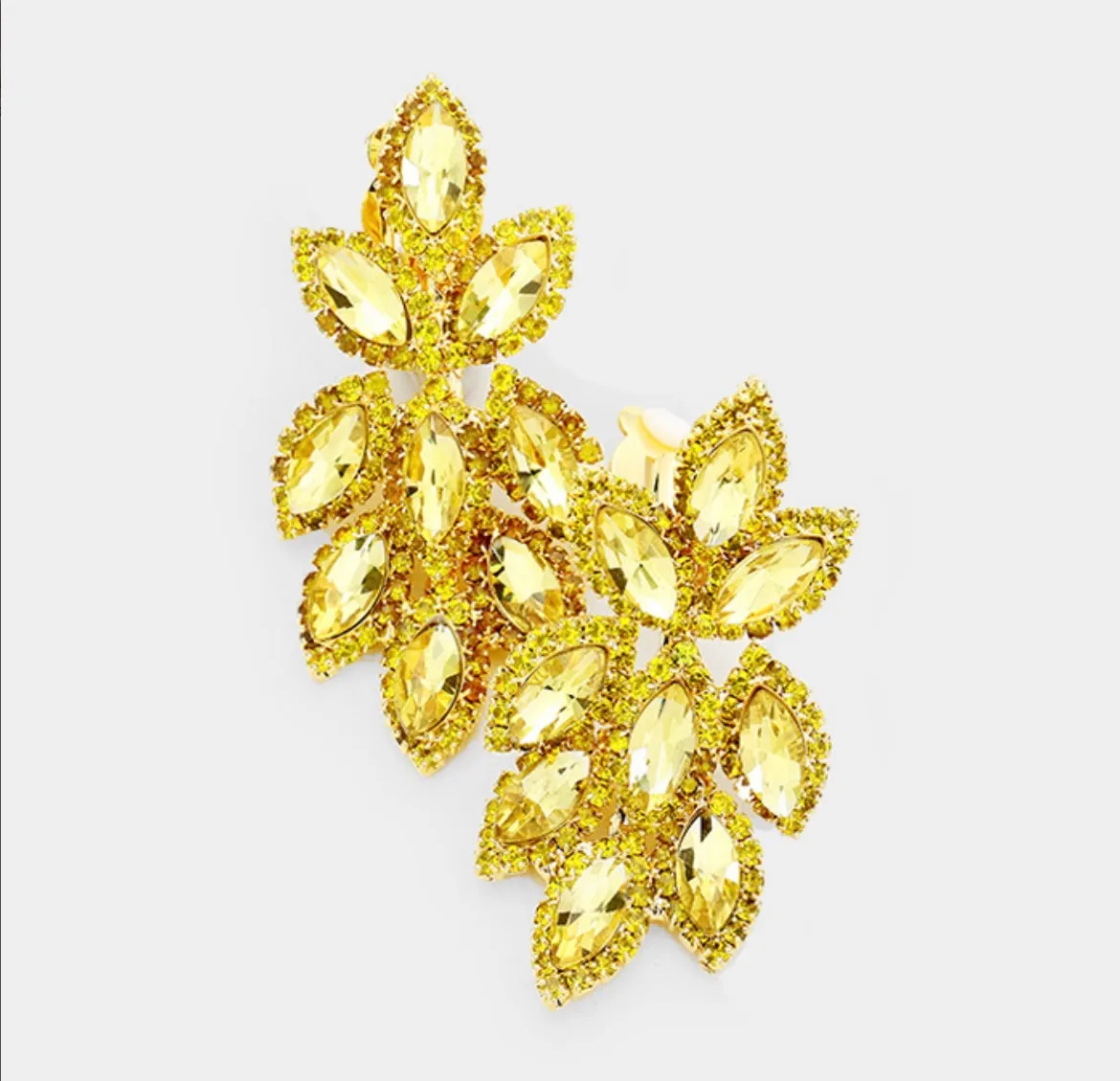 Lucy Bridal Earrings (Clip on)
