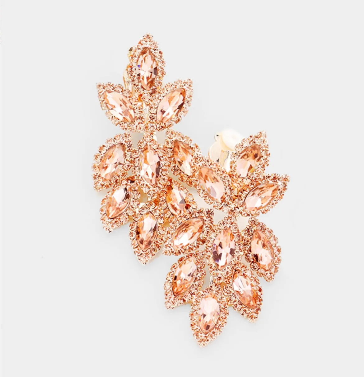 Lucy Bridal Earrings (Clip on)