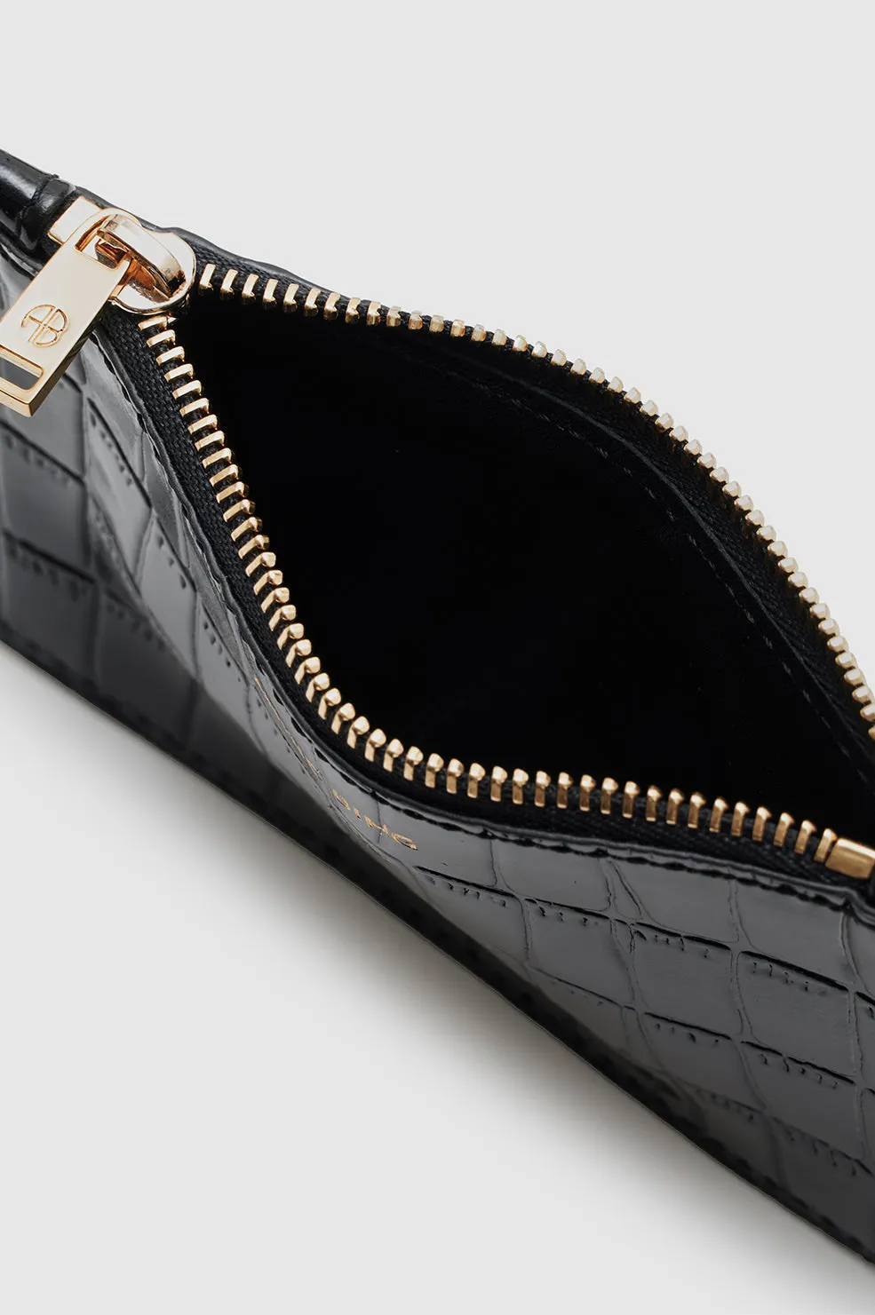 Lucy Card Holder - Black Embossed