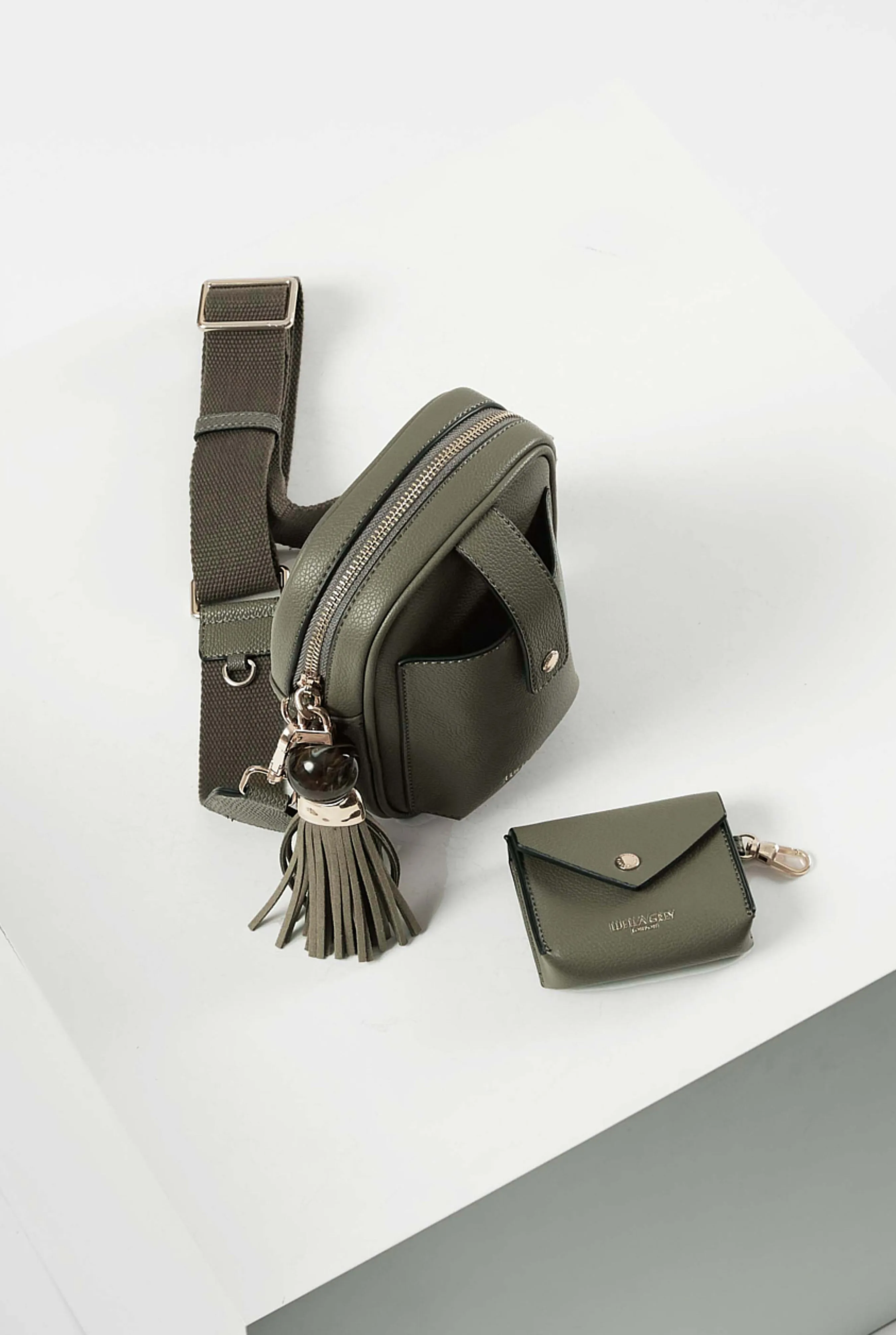 Luella Grey Elise Portrait Camera Crossbody Sage