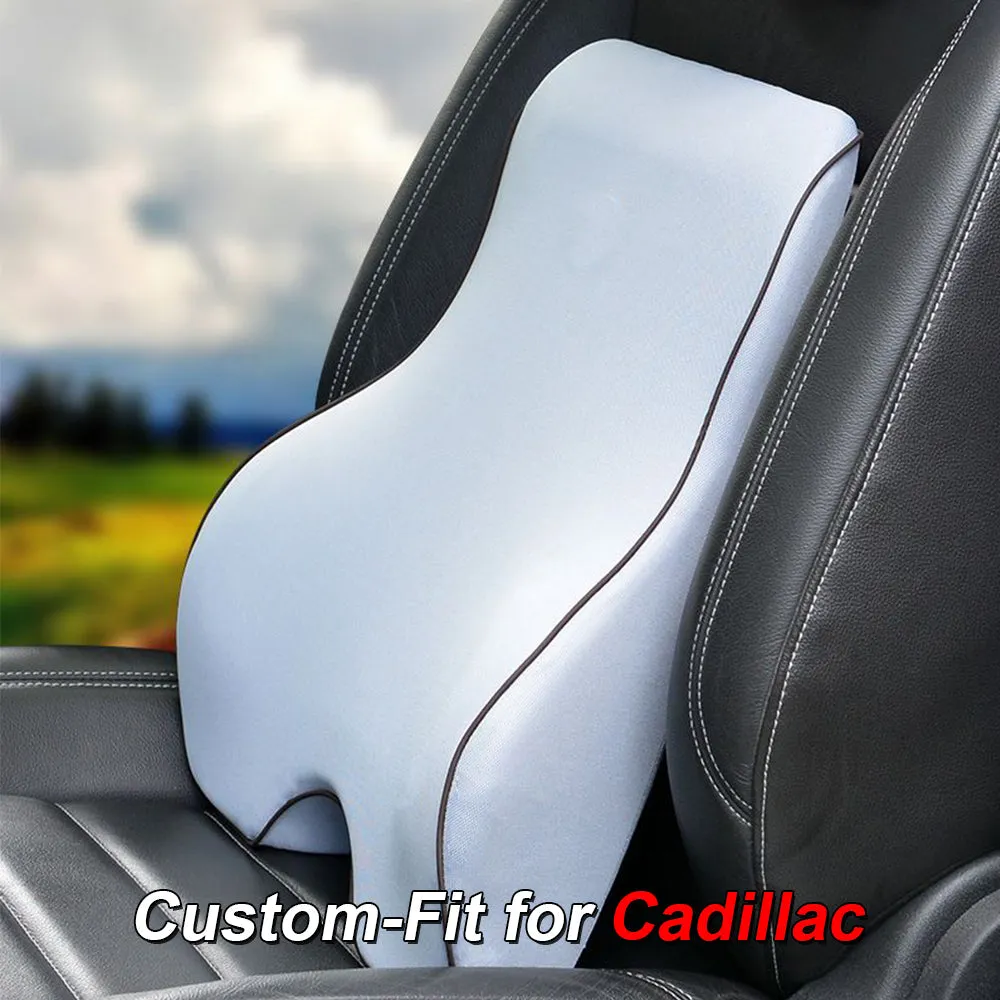 Lumbar Support Cushion for Car and Headrest Neck Pillow Kit, Custom-Fit For Car, Ergonomically Design for Car Seat, Car Accessories WACA254
