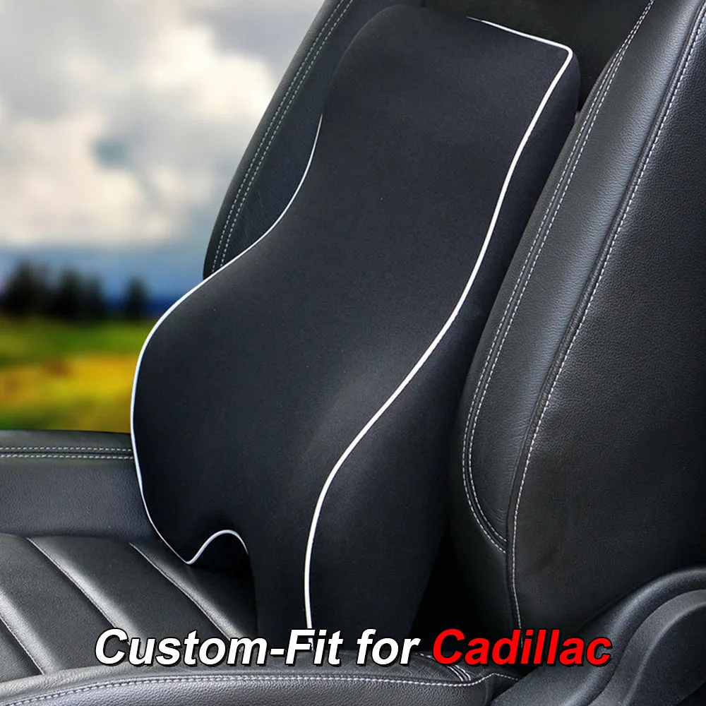 Lumbar Support Cushion for Car and Headrest Neck Pillow Kit, Custom-Fit For Car, Ergonomically Design for Car Seat, Car Accessories WACA254