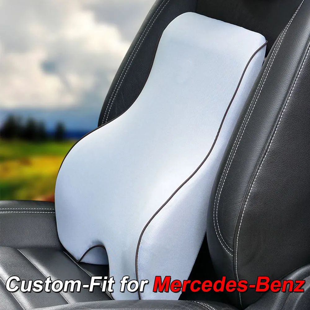 Lumbar Support Cushion for Car and Headrest Neck Pillow Kit, Custom-Fit For Car, Ergonomically Design for Car Seat, Car Accessories WAMB254