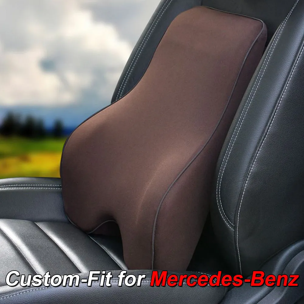 Lumbar Support Cushion for Car and Headrest Neck Pillow Kit, Custom-Fit For Car, Ergonomically Design for Car Seat, Car Accessories WAMB254
