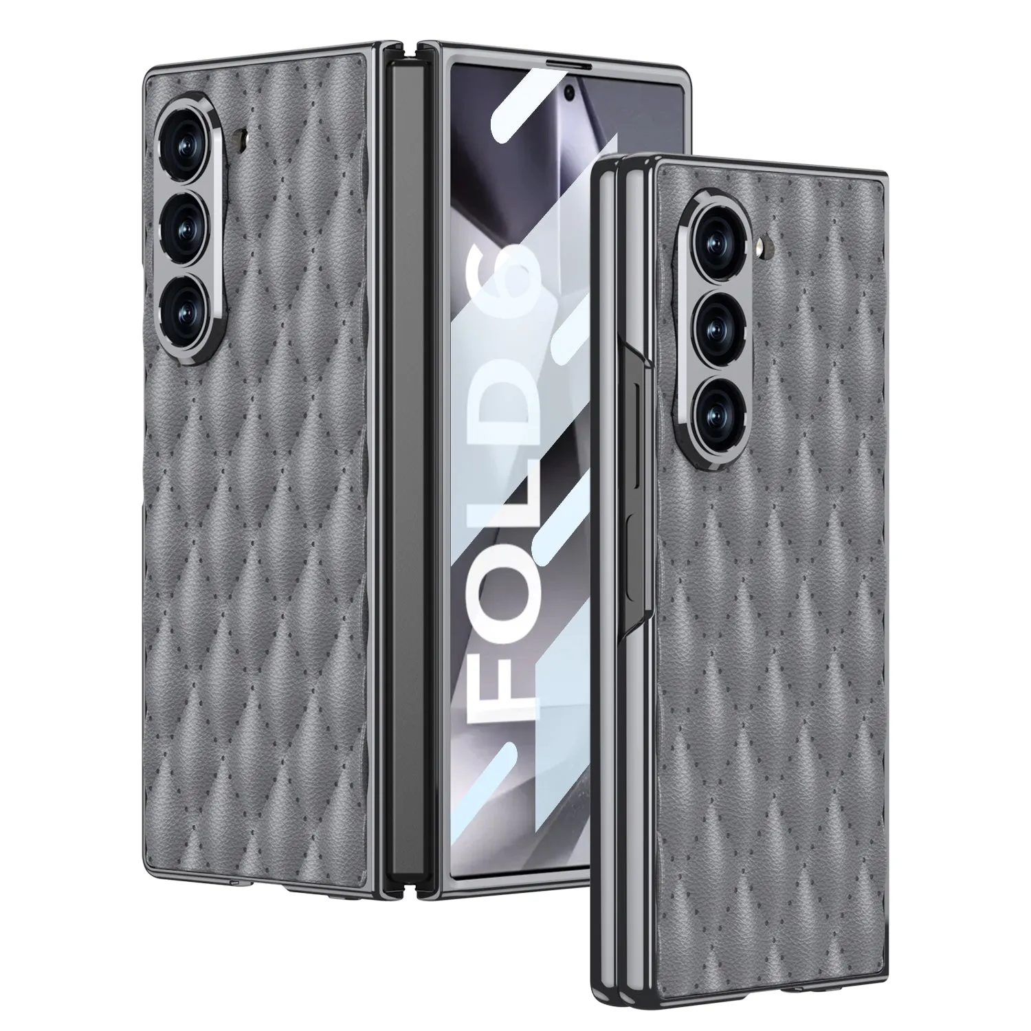 Luxurious Leather Shockproof Phone Case With Screen Protector For Samsung Galaxy Z Fold6