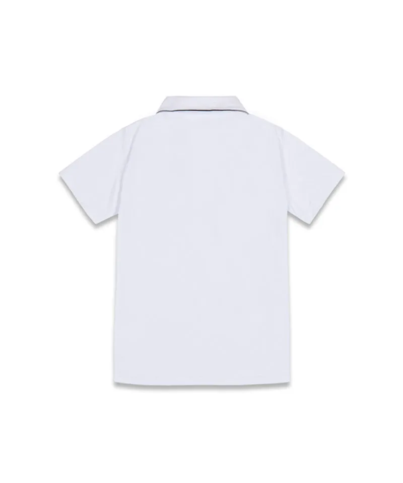 MACKY Golf: Cooling PK Zip-Up T-Shirt - White