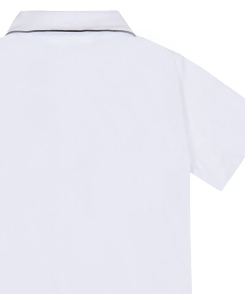 MACKY Golf: Cooling PK Zip-Up T-Shirt - White