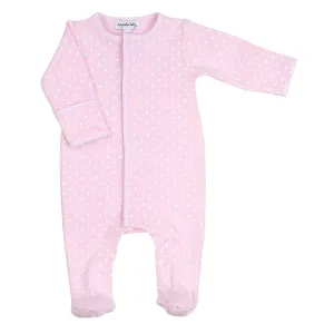 Magnolia Baby Pink Polka Dots Babygrow