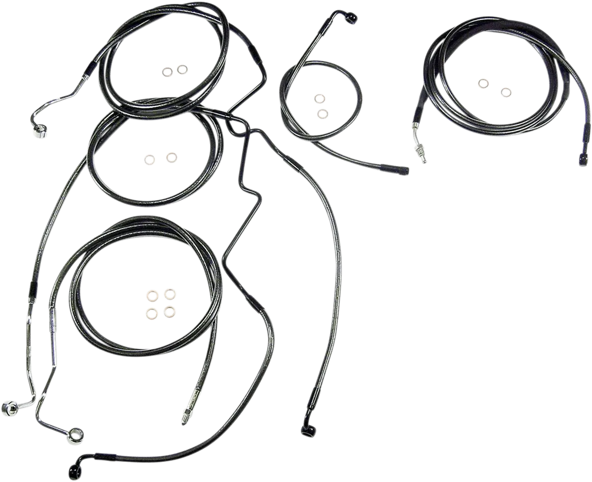 Magnum 487344 Black Pearl Handlebar Installation Kit for 10in. Ape