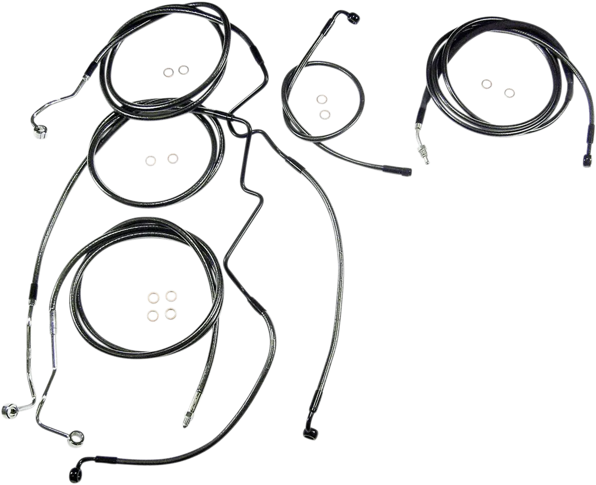 Magnum 487844 Black Pearl Handlebar Installation Kit for 10in. Ape