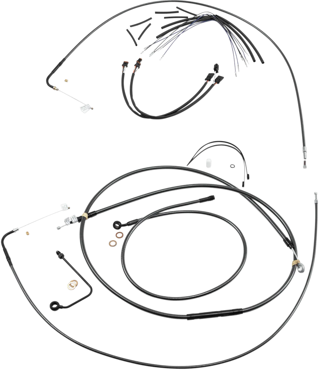 Magnum 487883 Black Pearl Handlebar Installation Kit for 18-20in. Ape