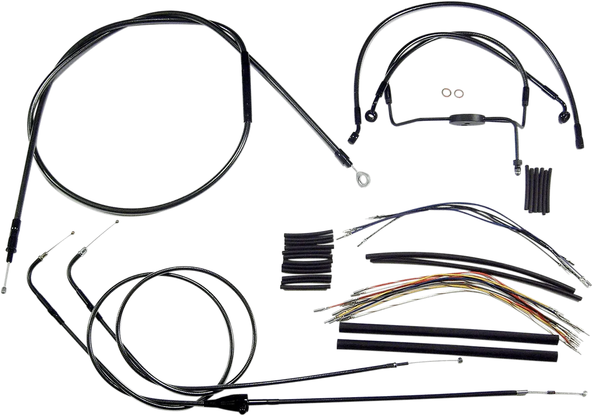 Magnum 487903 Black Pearl Handlebar Installation Kit for 18-20in. Ape