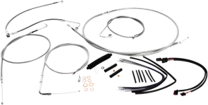 Magnum 589262 Stainless Steel XR Handlebar Installation Kit for 15-17in. Ape