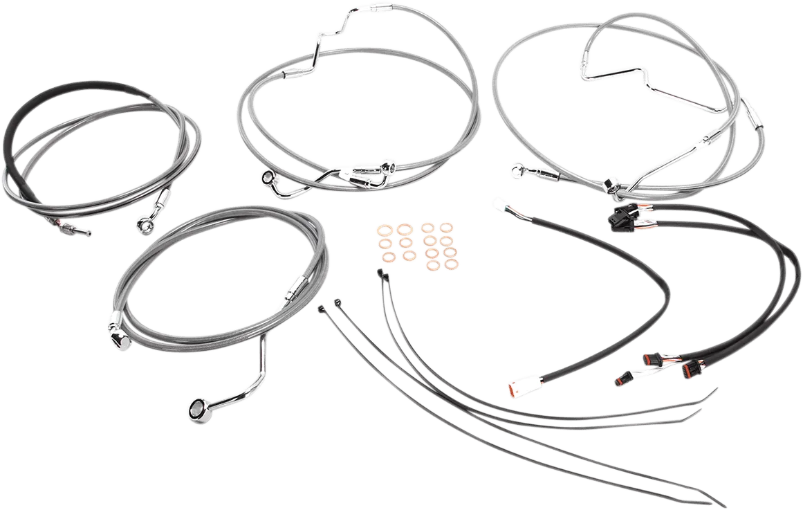Magnum 589871 Stainless Steel XR Handlebar Installation Kit for 12-14in. Ape