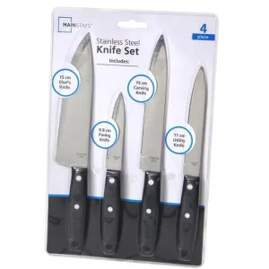 Mainstays 4 Piece Stainless Steel Knife Set 788289