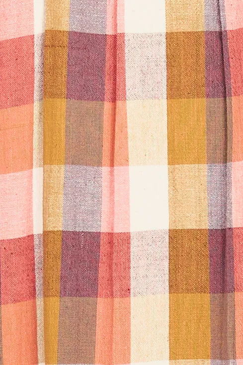 Marion Skirt in Sunset Plaid