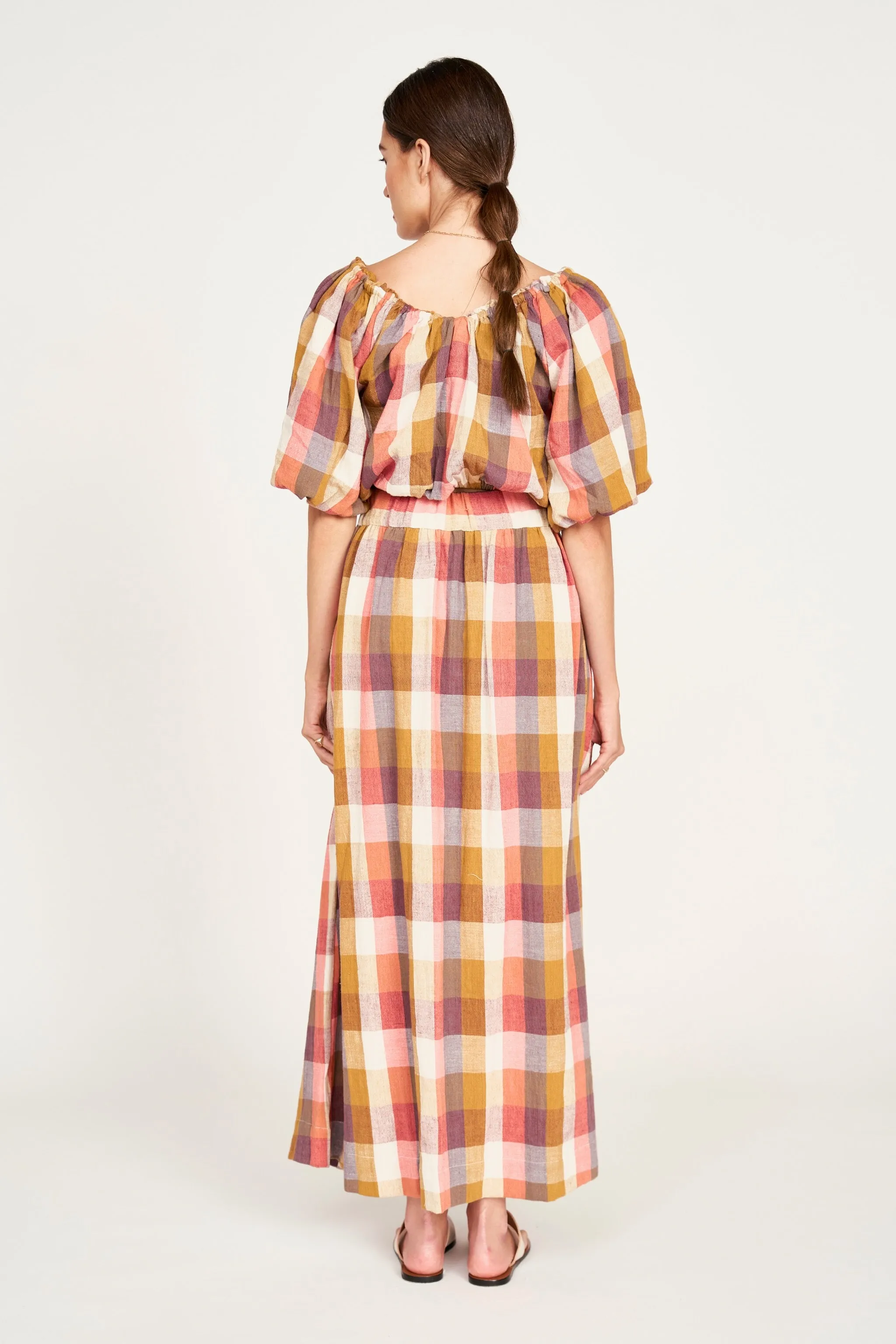 Marion Skirt in Sunset Plaid
