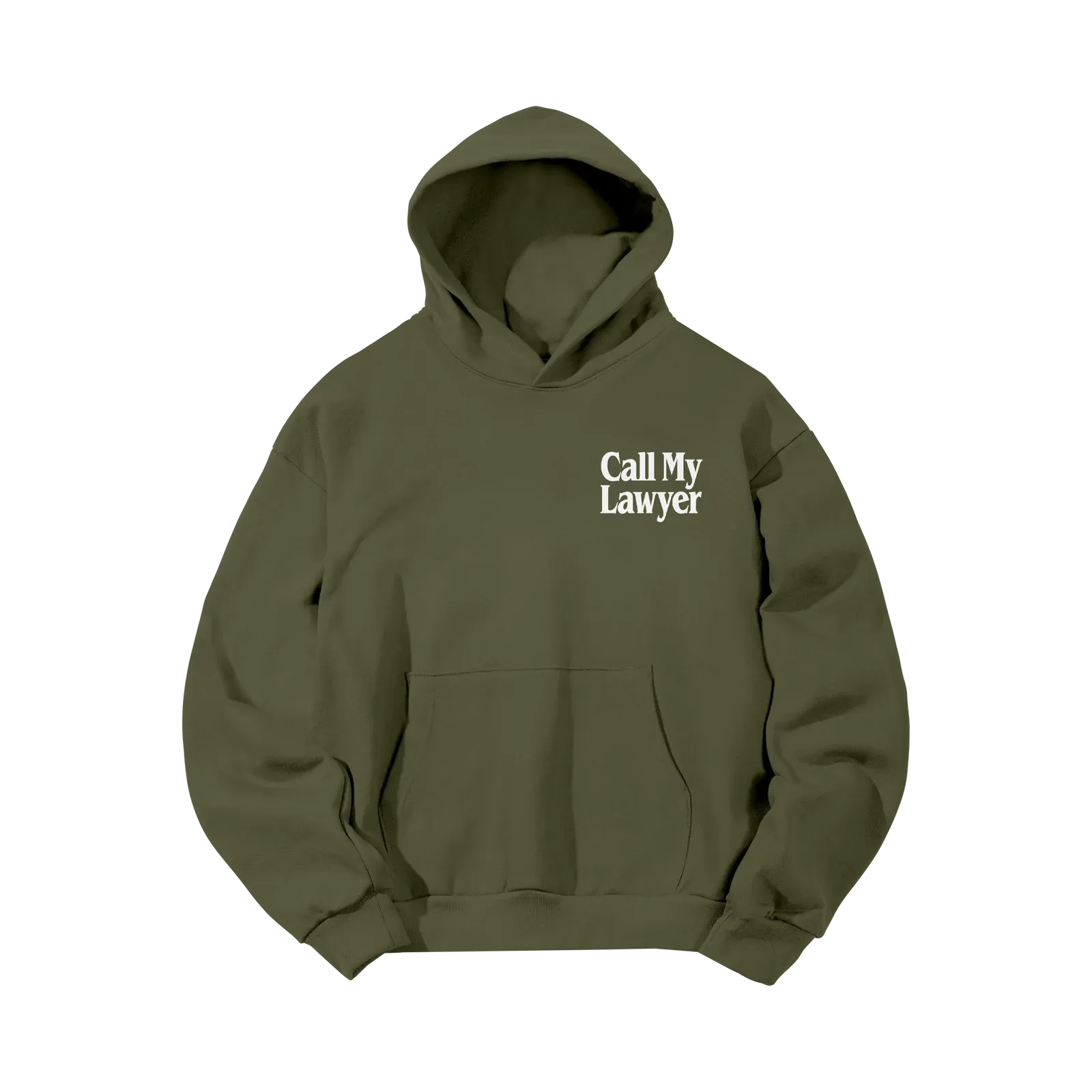Market Call My Lawyer Hoodie 'Green'