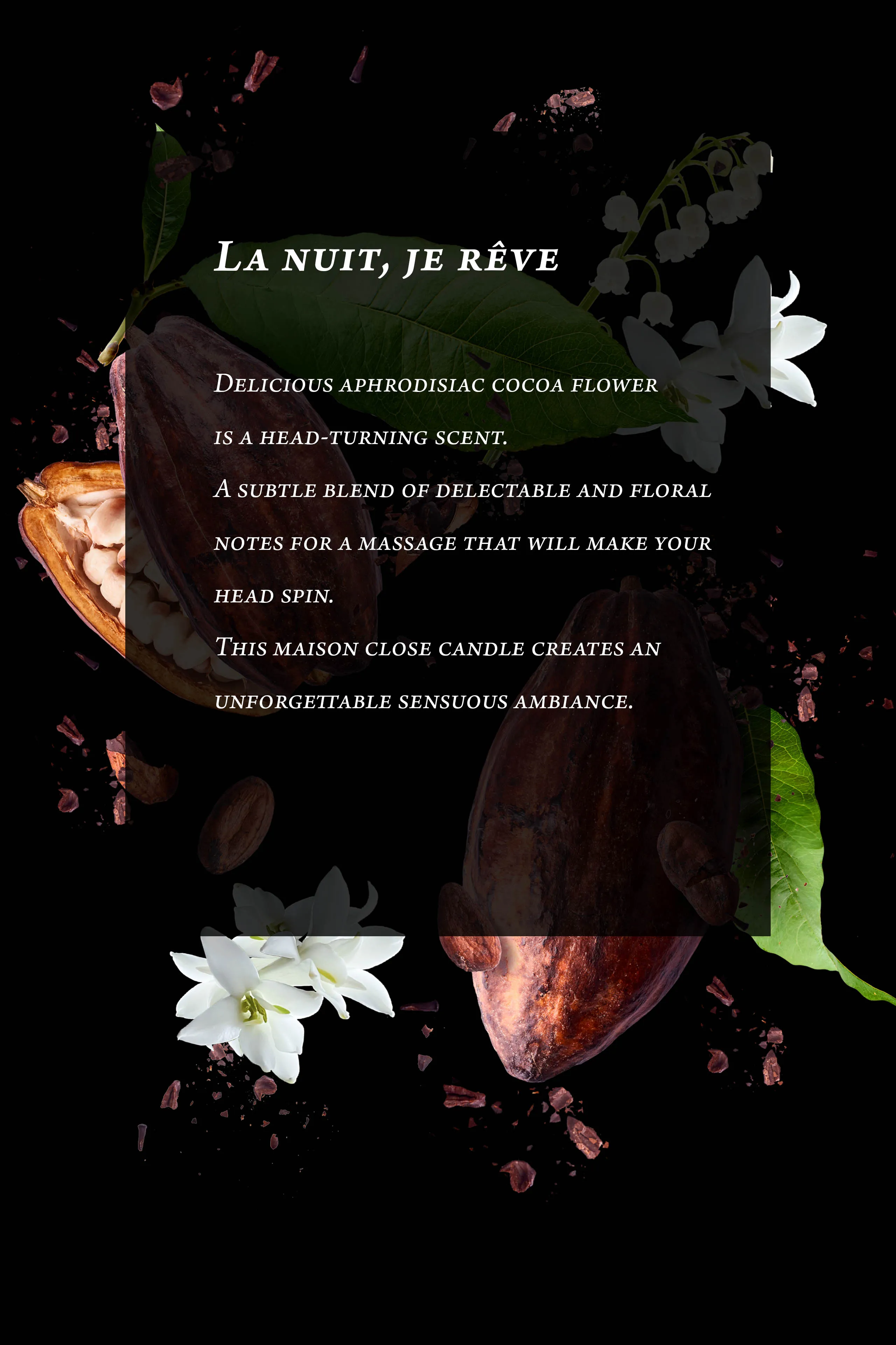 Massage Candle - Cocoa blossom - La nuit, je rêve