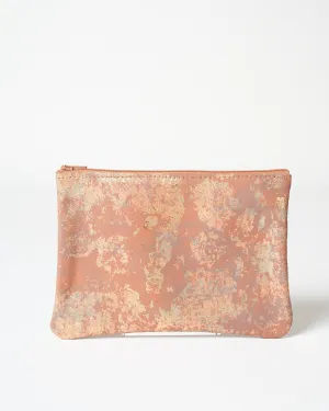medium zip pouch - oxidize copper