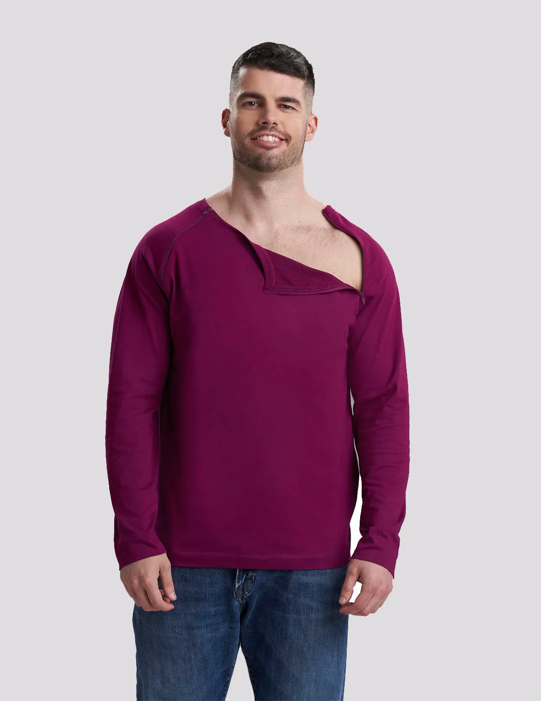 Men's Chest Port Access Shirt - Maroon