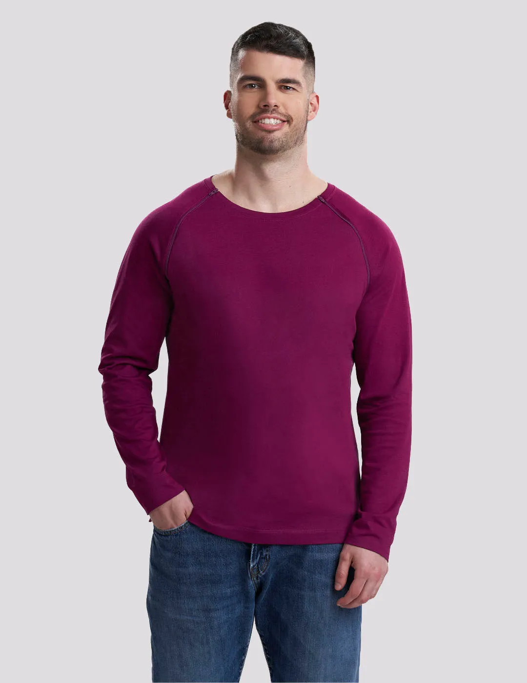 Men's Chest Port Access Shirt - Maroon