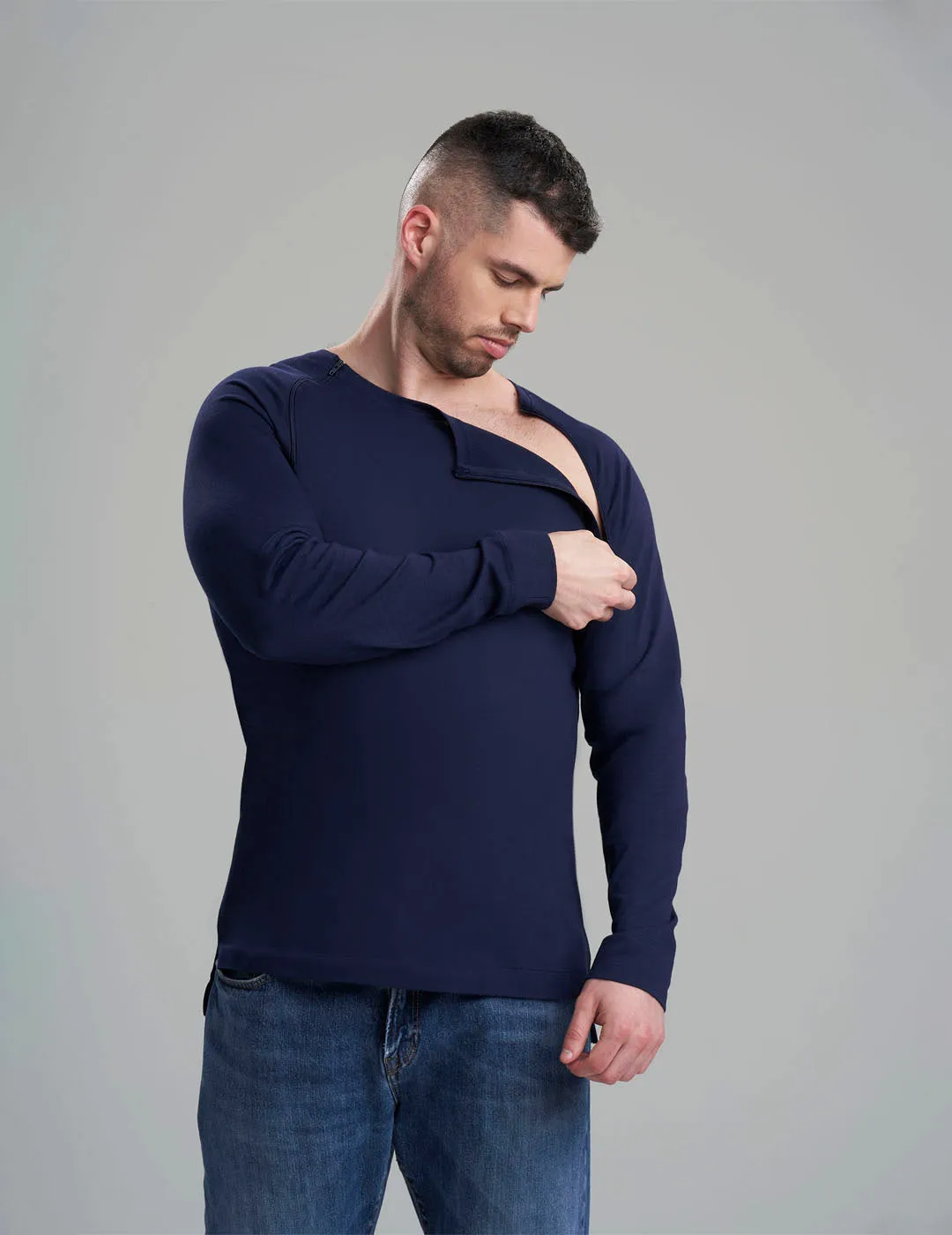 Mens Chest Port Access Shirt - Navy