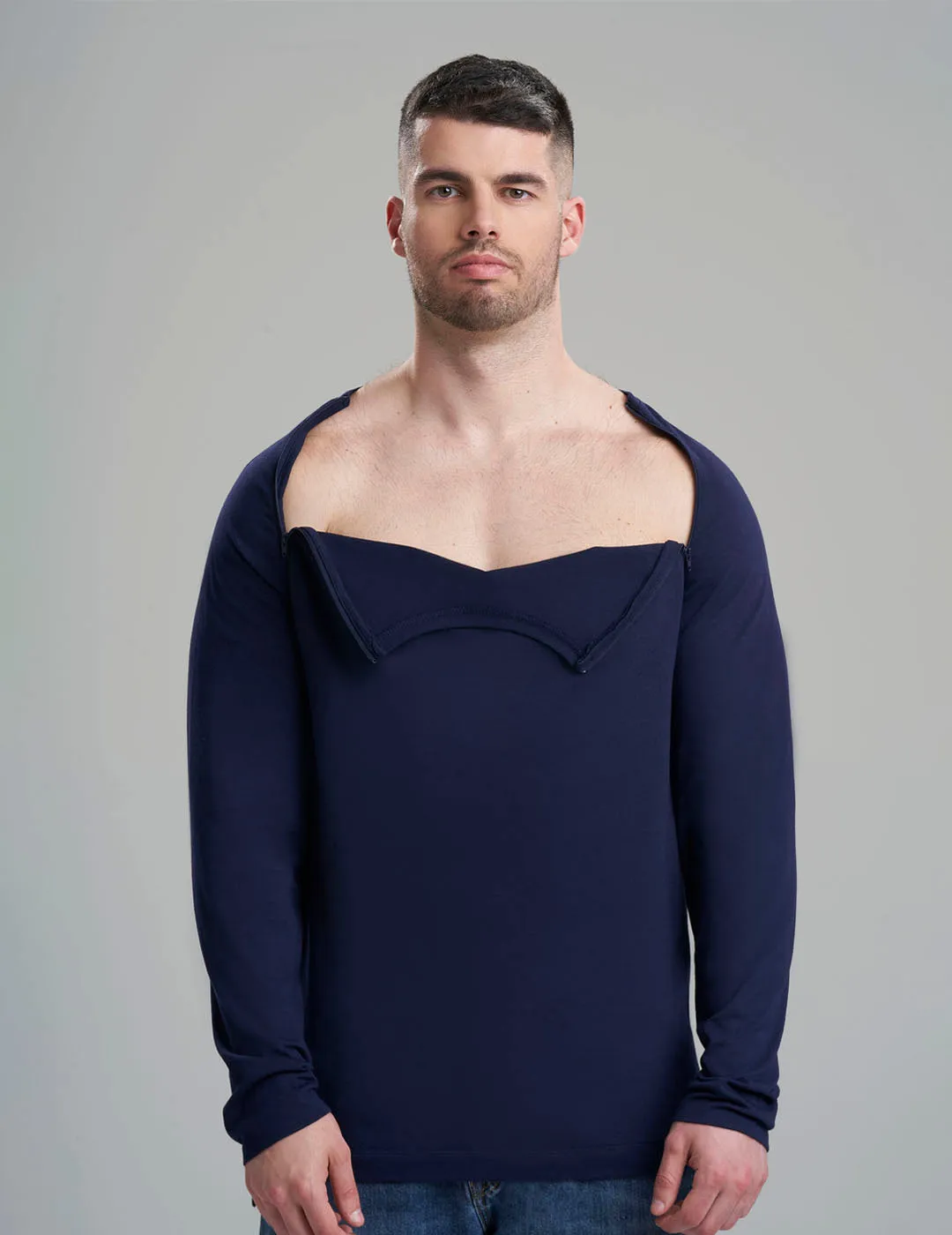 Mens Chest Port Access Shirt - Navy