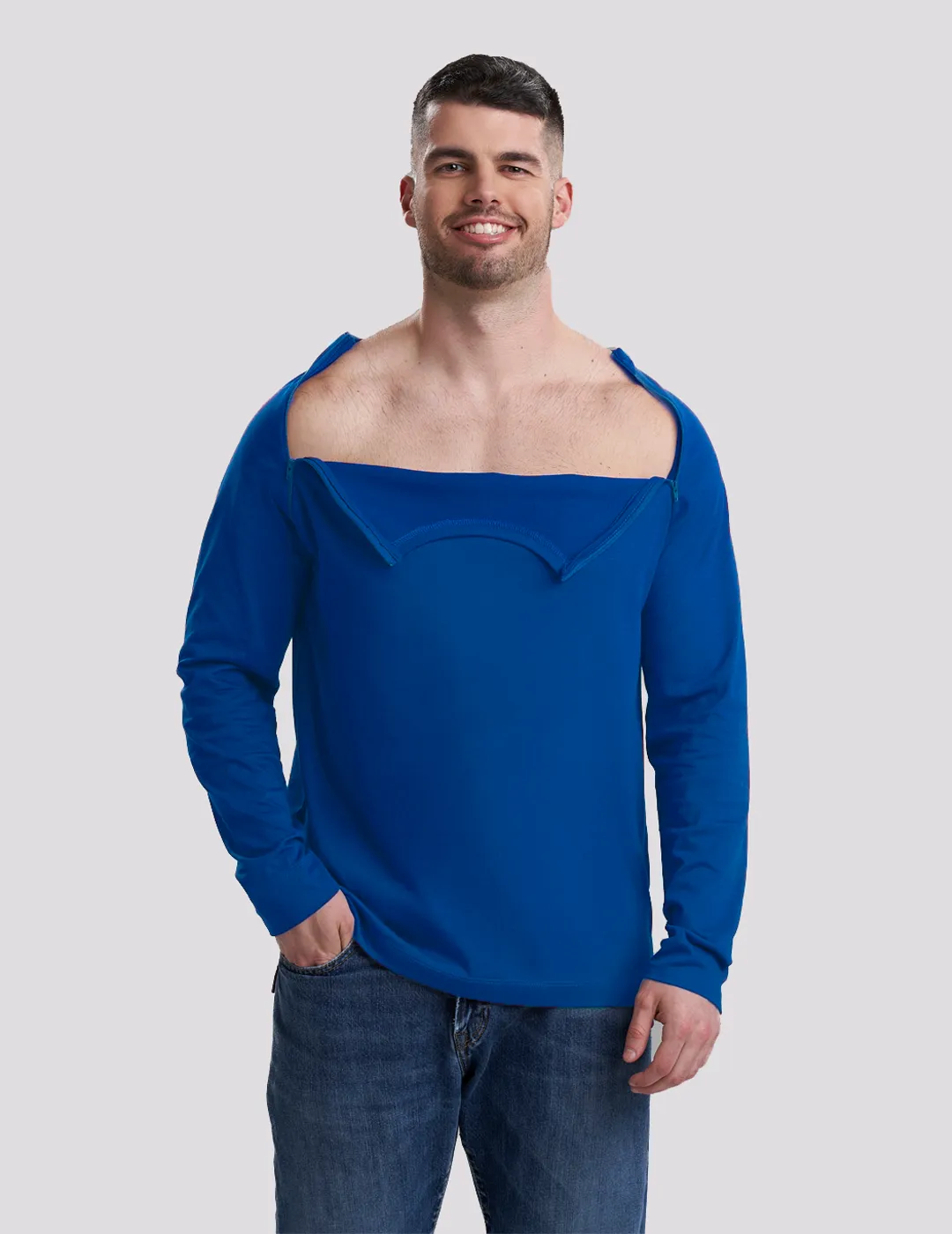 Mens Chest Port Access Shirt - Royal Blue