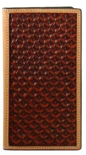 MEN'S CROSS STAMPED WESTERN RODEO WALLET